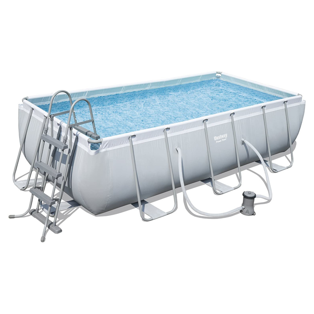 Piscina fuori terra rettangolare bestway power steel - cm.404x201x100h.